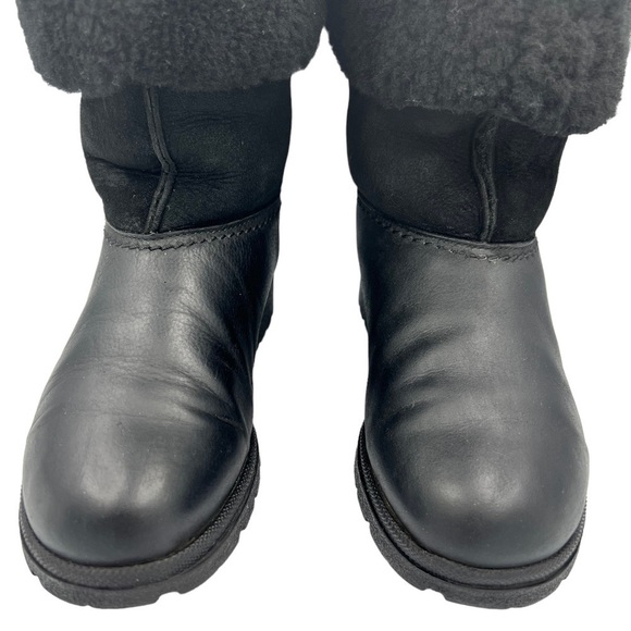 VINTAGE SOREL Shearling Boot Black - Picture 9 of 13